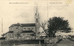 Église Sainte-Marie in 1908  © Centre acadien, Université Sainte-Anne