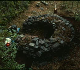 Oven for melting whale blubber, photo by Laurier Turgeon