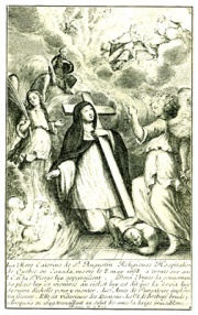 Gravure publiée dans le livre du père Ragueneau.