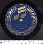 Vinyl recording of Ma Muguette, performed by Hector Pellerin, © BAC, The Virtual Gramophone  