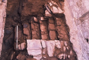 Stone stairs of the second Fort Saint-Louis built in 1626