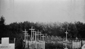 Sépultures des Métis tués lors de la bataille de Batoche