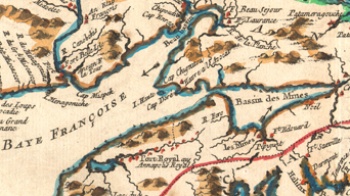 Part of a map of Acadia 1757, CEA