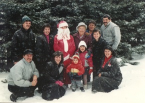 Noël chez la famille Arsenault à Abram-Village (Île-du-Prince-Édouard), 1987