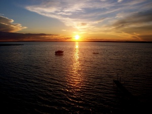 Coucher de soleil sur le Lac Sainte-Anne