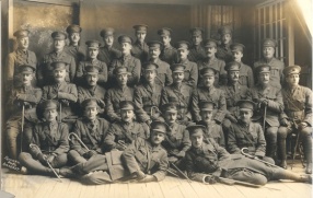 Officers of the 22nd Battalion in Amherst, Nova Scotia, in 1915