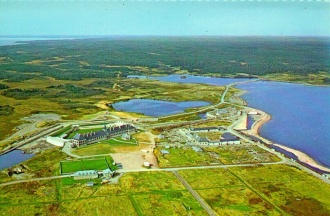 Vue aérienne. Restauration de la forteresse de Louisbourg