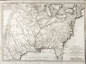 Carte de la Louisiane, cours du Mississipi et Pais [sic] voisins, 1744