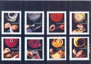 Série de timbres « Mains de maître »