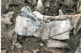 Noeud papillon sur un défunt du cimetière de St-Frédéric-de-Beauce