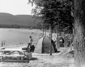 La Bacagnole campground in 1966. Photo: Albert Courtemanche
