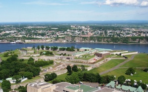 The Citadel of Quebec seen from the Marie-Guyart Building