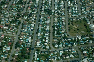 Aerial view of the Quebec City suburb of Beauport