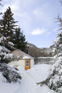 Yurt in winter