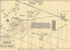 Croquis du front réalisé par un officier du 22e bataillon