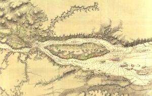 L'île d'Orléans en 1781. BAnQ.