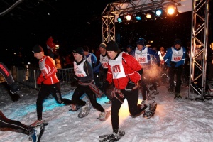 Start of the 2009 edition of the Course des Tuques Bleues