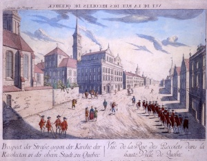 François Haberman, La rue des Récollets vers 1760