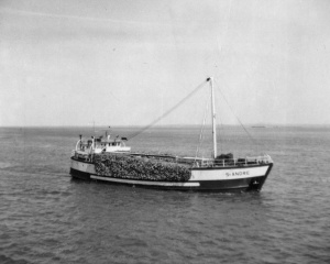 La Saint-André, chargée de «pitoune» de bois