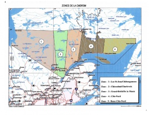 Les cinq zones de la CMDRSM