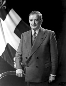 Maurice Duplessis, homme politique, premier ministre du Québec, 1954