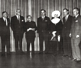 Les membres de la Commission d'enquête sur l'enseignement dans la province de Québec, 1963