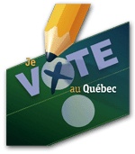 Logo «Je vote au Québec»