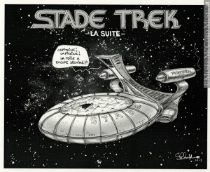 Caricature du Stade olympique : «Stade Trek - la suite», 1999