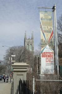 Affiche de l'exposition Québec, une ville et ses artistes