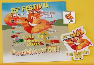 Matériel promotionnel du Festival d'automne de Rimouski, 2005