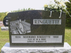Pierre tombale (Ringuette), Sainte-Anne-de-Madawaska 