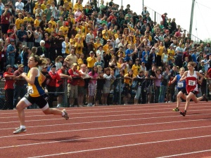 Running competition during the Games in Halifax NS, 2008