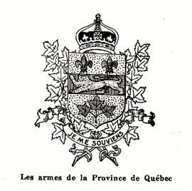 The Province of Quebec’s Coat of Arms, 1929