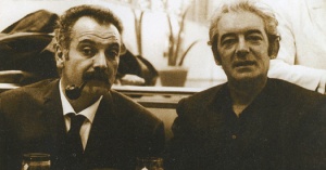 Félix Leclerc en compagnie de Georges Brassens