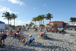 Enjoying the beach...