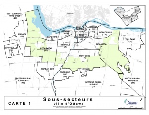 Sub-areas of Ottawa