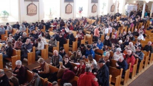 Participants à la criée des âmes à LIslet-sur-Mer, février 2011