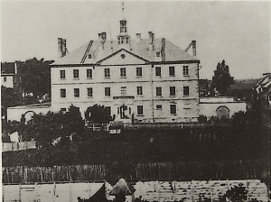 The Trois-Rivières Prison, circa 1880: a close up of the interpretive plaque