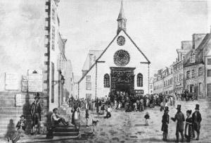 Église Notre-Dame-des-Victoires, vers 1830