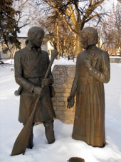 Monument commemorating Father Aulneau and Jean-Baptiste de La Vérendrye, ©David Dandeneau