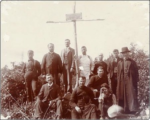 Les membres de l'expédition de recherche du fort Saint-Charles (Manitoba) en 1902