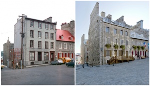 Barbel House before (in 1970) and after (in 2009) the restoration work
