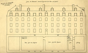 Copy of a facsimile of the “Plan for the Montreal building” (original dating from 1684)
