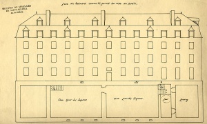 Copie dun fac-similé du « Dessein du bastiment de Montréal » (original datant de 1684)