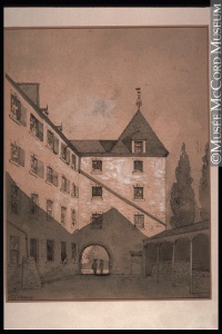 Courtyard of Saint Sulpice Seminary, about 1865