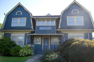 House at 1120 Brunette Avenue in Maillardville, built in 1908 as the residence of the Fraser River Sawmills manager, now housing the Place des Arts