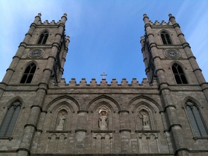 Façade de la basilique Notre-Dame de Montréal, 2010