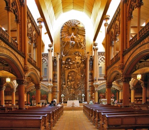 La chapelle Notre-Dame du Sacré-Cur dans la basilique Notre-Dame de Montréal