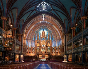 Intérieur de la basilique Notre-Dame de Montréal