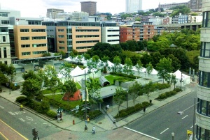 Saint-Roch Park, during the Bivouac Urbain (festival de jeux vidéos et arts numériques)